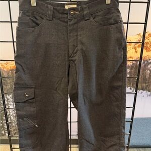 Ibex Wool Dark Gray Cargo Cycling Knickers for Men